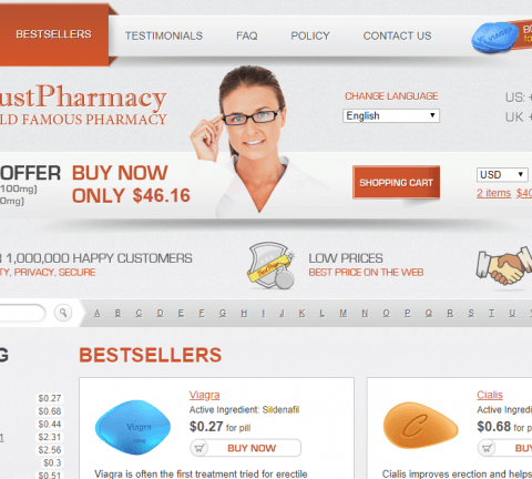 Trust Pharmacy website